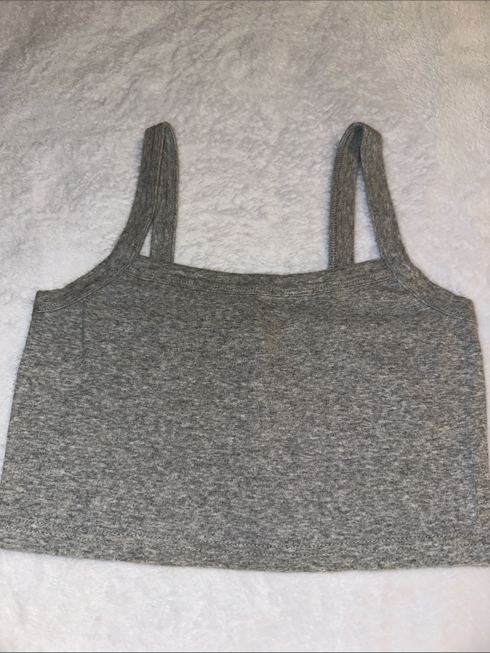 Forever 21 light Grey Women's Tank Crop Top